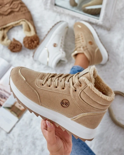 Royalfashion Утепленные женские кроссовки с мехом Casill