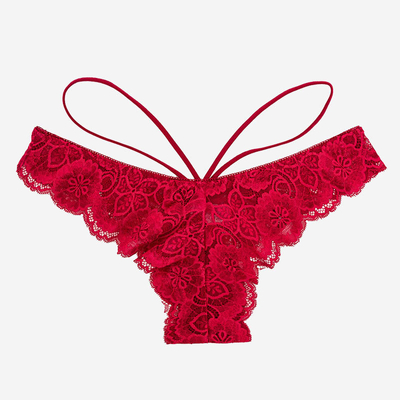 Women's lace brasilian burgundy - Shoes