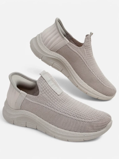 Royalfashion Women's Slip-On Fabric Sports Shoes Secat