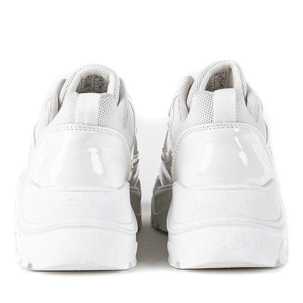 Białe buty sportowe na platformie Chandler - Obuwie