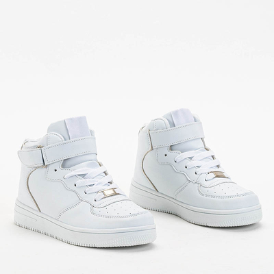 White sports shoes for children Motisko - Footwear