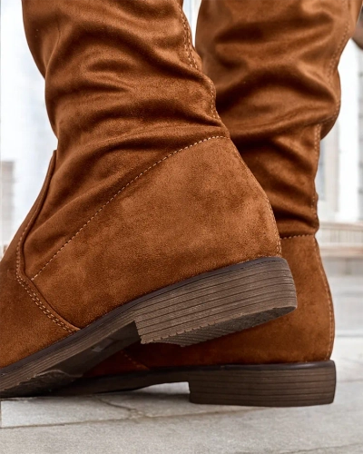 Royalfashion Sieviešu virsceļu slip-on zābaki Lianas