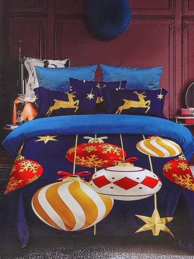 Royalfashion Ziemassvētku gultasveļas komplekts 160x200 pilns 3 DAĻAS