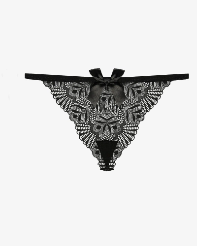 Black lace women's thong panties - Underwear
