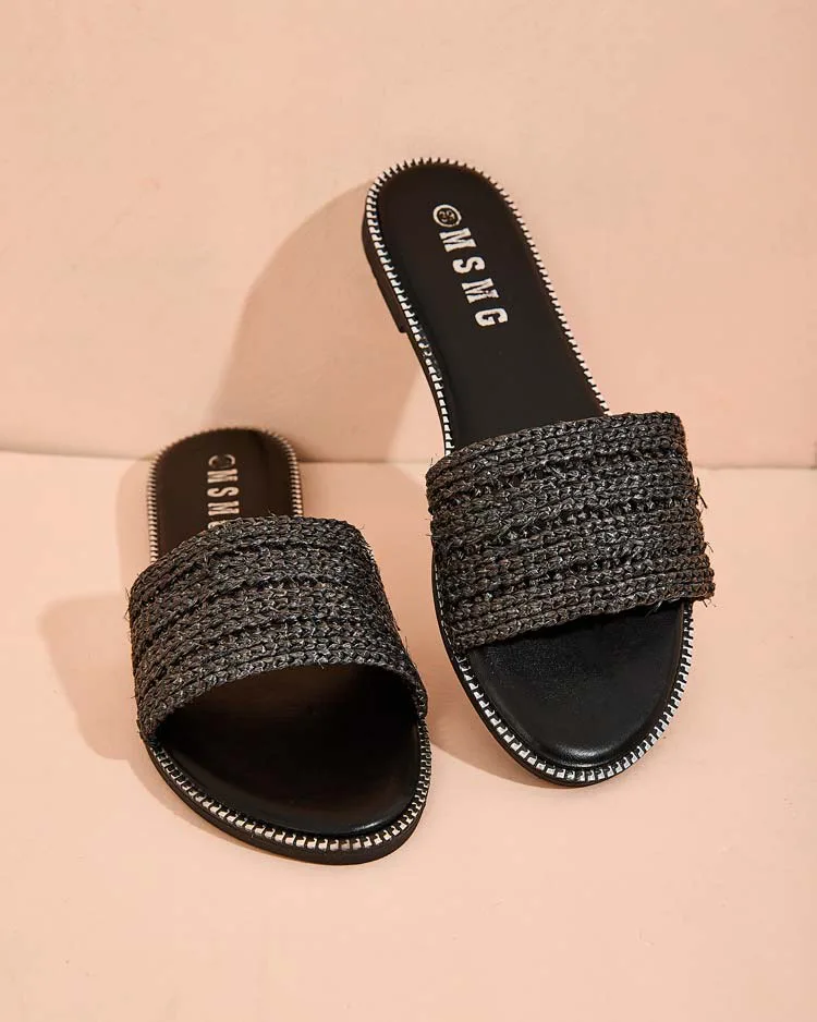 Royalfashion Women's Bofira flat sole flip-flops