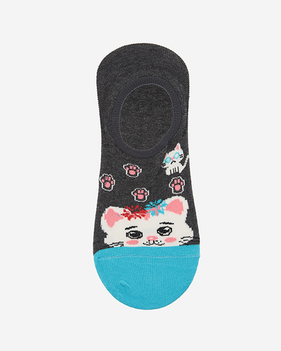 Krāsainas sieviešu zeķes ar dzīvnieku apdruku 3 / iepakojumā - Apakšveļa