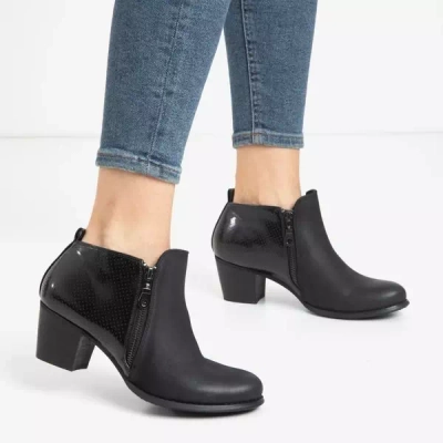 Black women's ankle boots on the Idwin post - Footwear