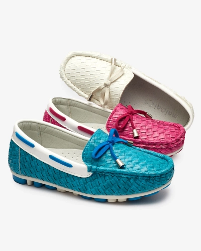Fuchsia children's moccasins Dannad- Footwear