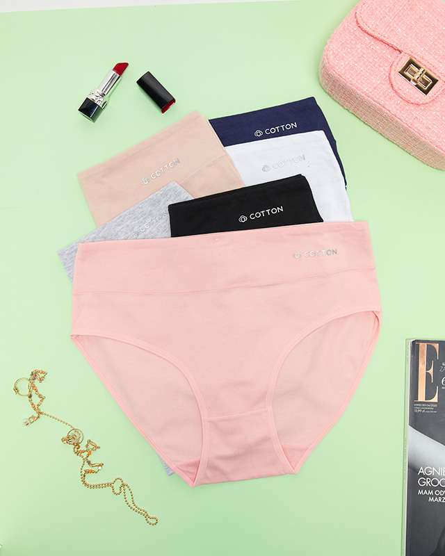 Комплект женских хлопчатобумажных трусов 6 шт/уп - Нижнее белье
