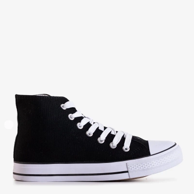 OUTLET Women's black high-top trainers Skarllet - Footwear