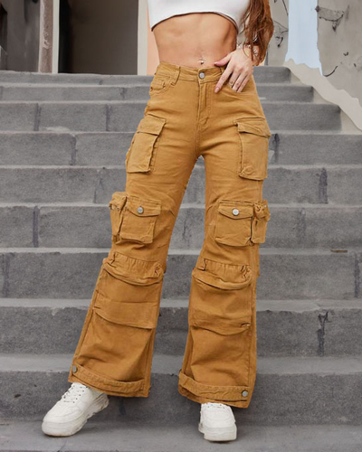 Royalfashion Women's wide combat pants