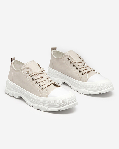 Pelēkas sieviešu kedas uz augstākas zoles Mytiko - Apavi