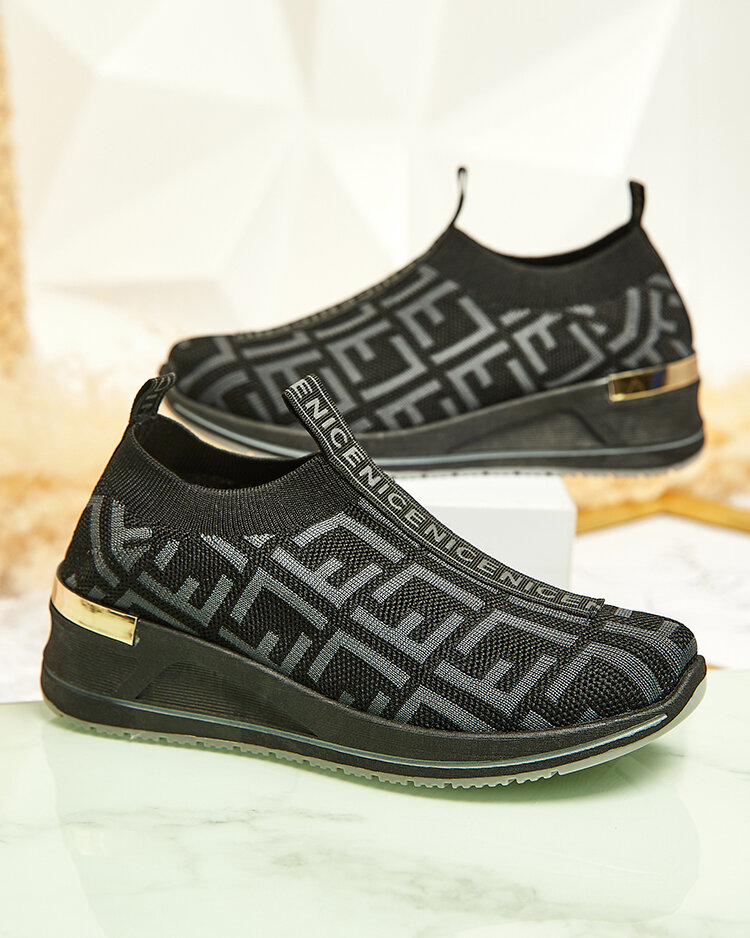 Royalfashion Женские спортивные туфли-слипы с принтом Wecalle