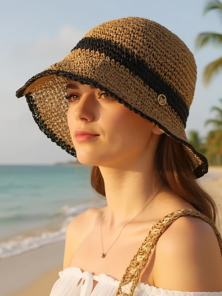 Royalfashion Women’s Straw Hat Sun Bloom