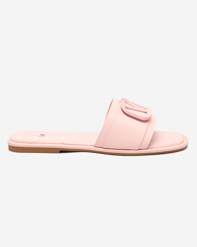 Cartec eco-leather women's powder slippers - Footwear