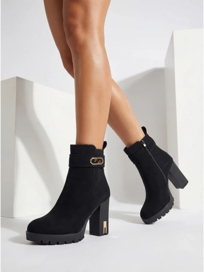 Women's Tovia Eco Suede Heeled Ankle Boots