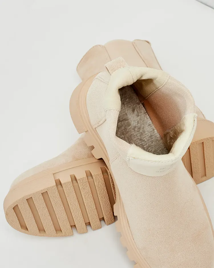 Royalfashion Eko- zamšādas sieviešu zābaki uz staba Amie