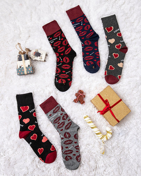 Royalfashion Vīriešu garās zeķes LOVE 5/pack