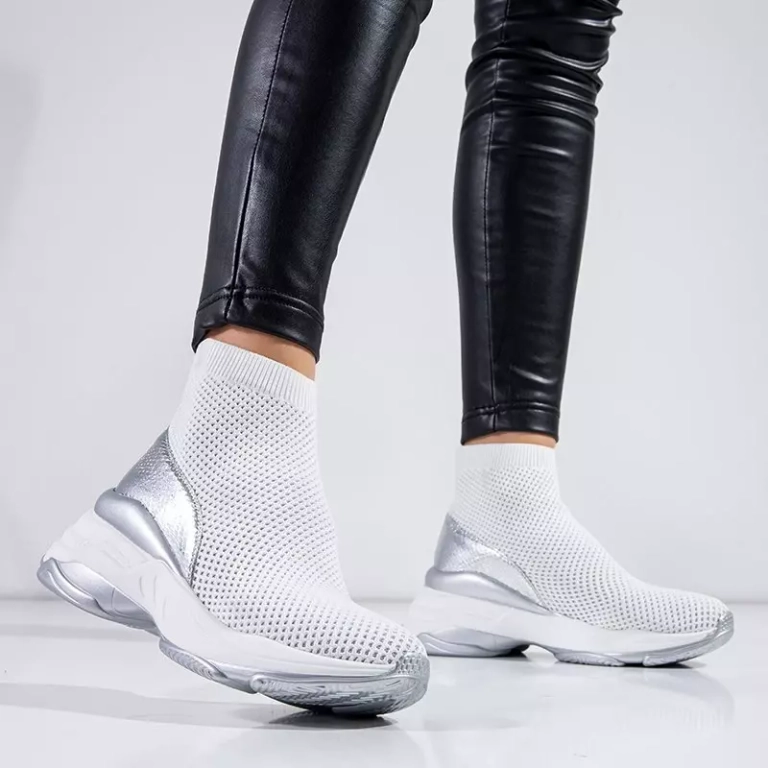 OUTLET Белые высокие спортивные туфли от Lupine - Обувь