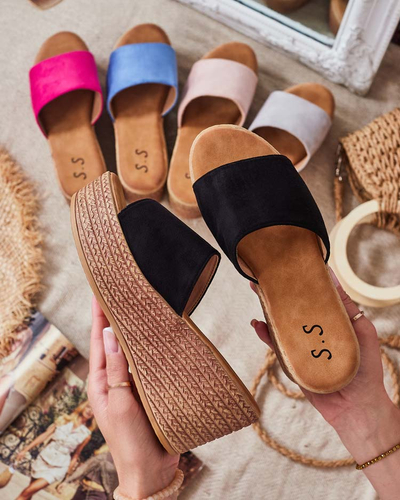 Royalfashion Женские шлепанцы на платформе и якоре Albavia