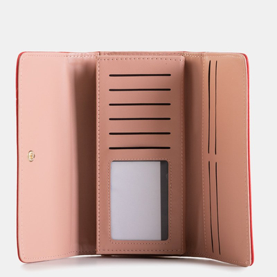 Sarkans liels sieviešu maks ar banti - Aksesuāri