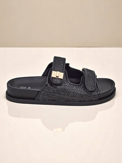 Royalfashion Женские шлепанцы с плетёным дизайном Delibeli