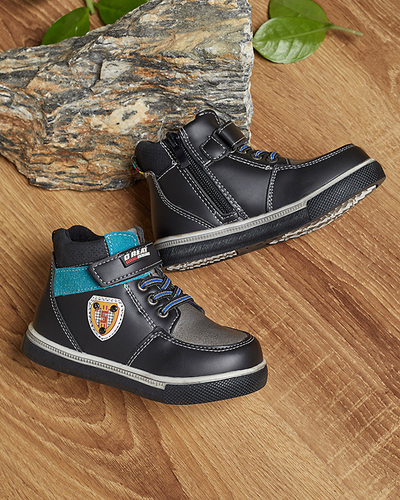 Черные ботинки для мальчиков Wiasio- Footwear