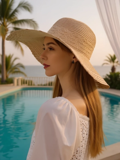 Royalfashion Sieviešu salmu cepure Elorine