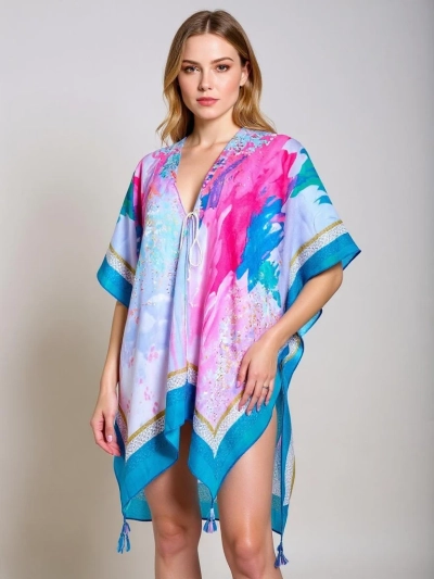 Royalfashion Calypso pareo dress – airy knee-length creation, colorful