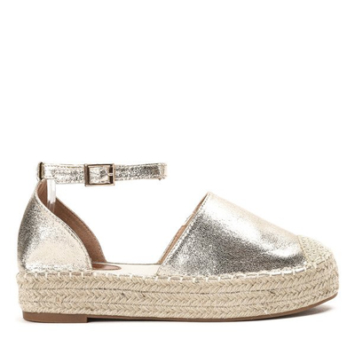 Golden espadrilles on the Qitina platform - Footwear 1