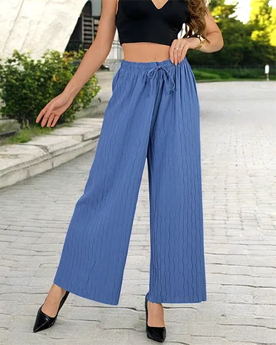 Royalfashion Женские широкие плиссированные брюки