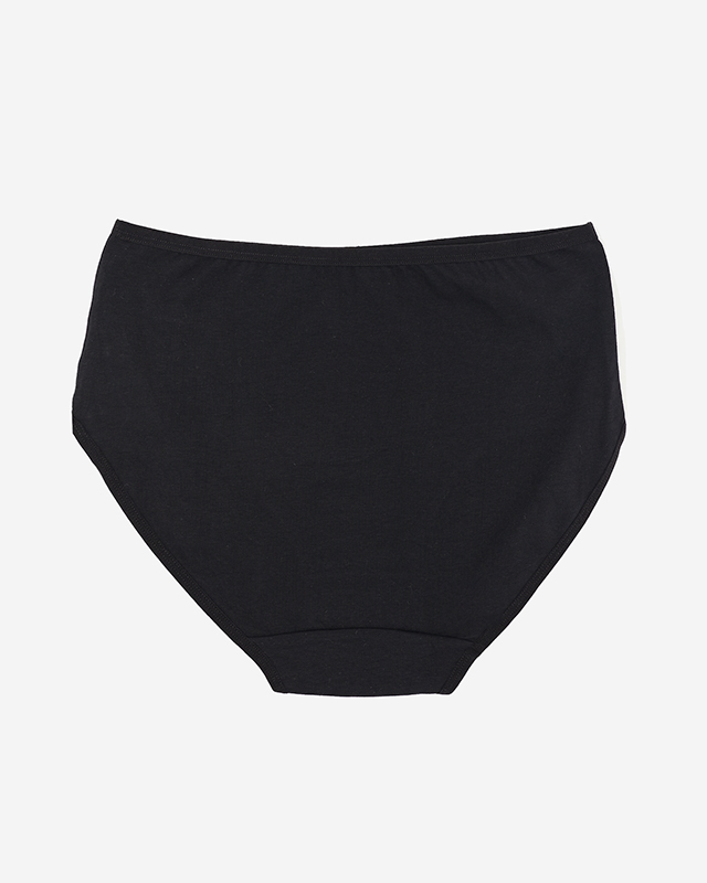 Black women's briefs, briefs, type PLUS SIZE- Underwear