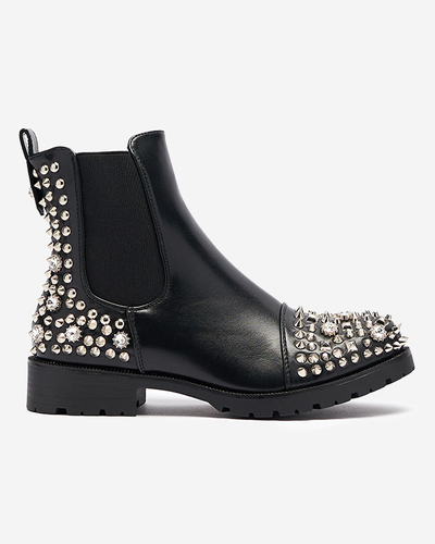 Sieviešu zābaki ar tapām melnā krāsā Amerapi- Footwear