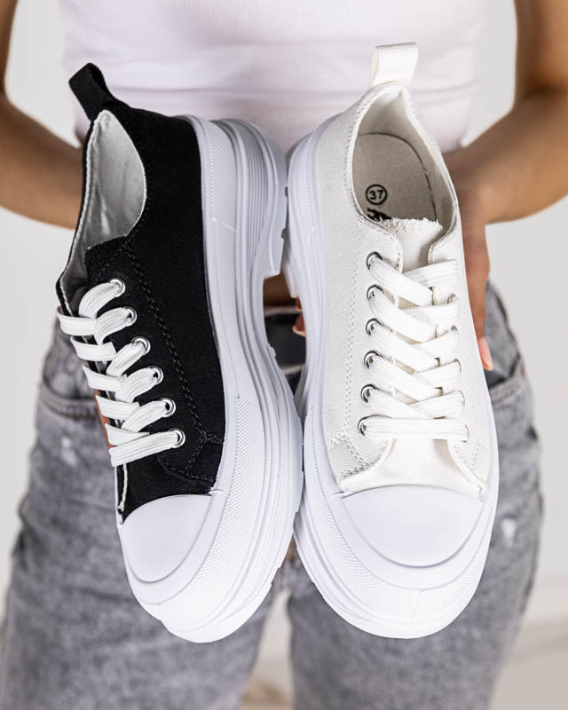 Cresoma cream women's sports sneakers - Footwear