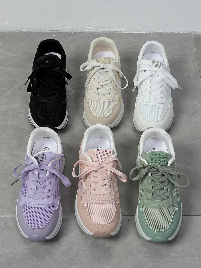 Royalfashion Women's sports sneakers on a platform Revided