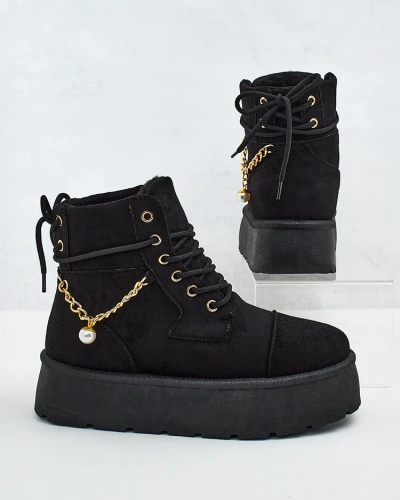 Royalfashion Women's lace-up Woruces boots