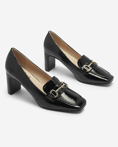 Lakotas sieviešu mokasīna tipa kurpes melnā krāsā Koccol- Footwear