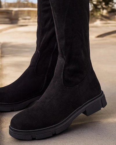 Royalfashion Women's slip-on knee-high boots Robus