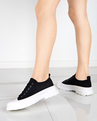 Black women's sports sneakers Duami- Footwear