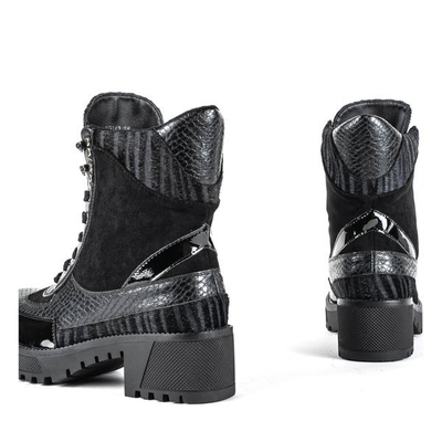 Black Viper animal print post bags - Footwear