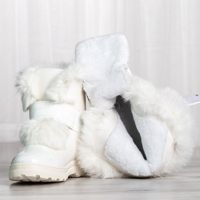 Harriett fur-lined white snow boots - Footwear