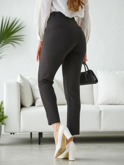 Royalfashion Women's treggings with decorative buttons