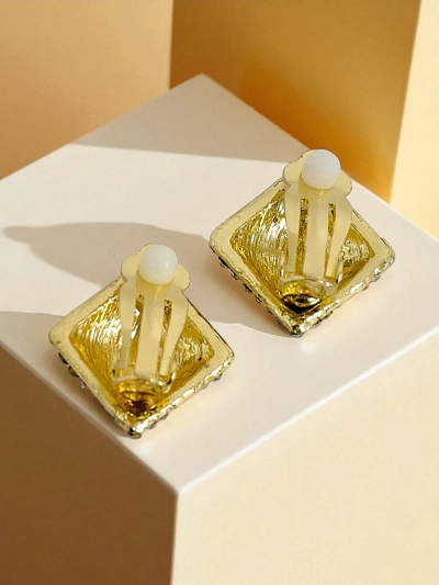 Royalfashion Women's Clip-on Earrings with Cubic Zirconia