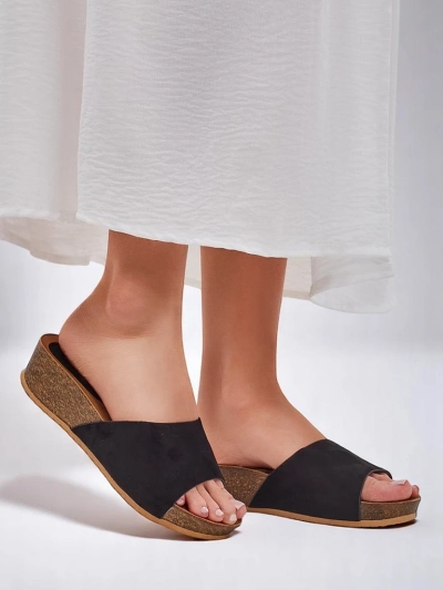 Royalfashion Women's low wedge sandals Maderas