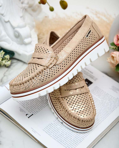 Royalfashion Ажурные женские мокасины Leteller