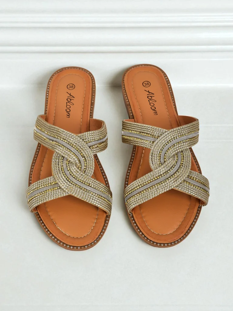 Royalfashion Ženski natikači pleteni Woven Breeze