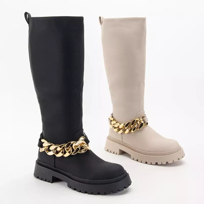 OUTLET Черные женские сапоги Filusio - Обувь