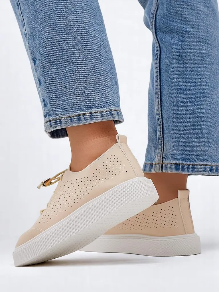 Royalfashion Sieviešu perforētās mežģīņu sporta apavi Vaned