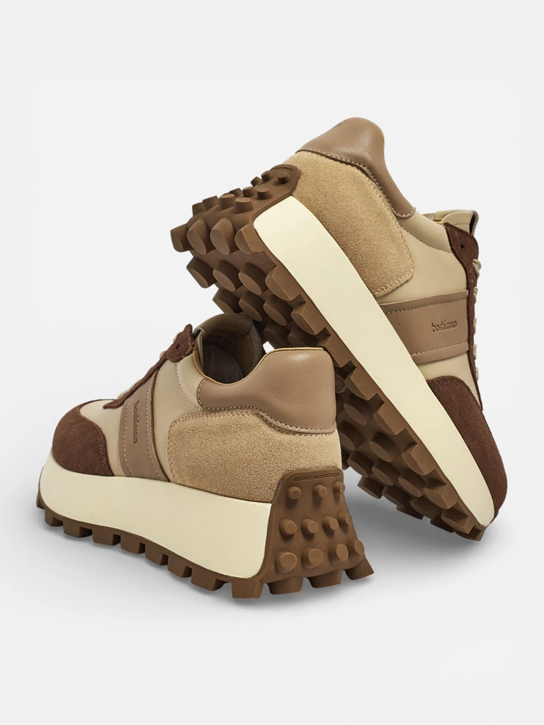 Naterre women's sports sneakers made of natural leather