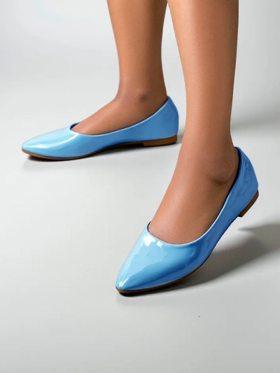 Royalfashion Women's patent ballet flats Aramiese